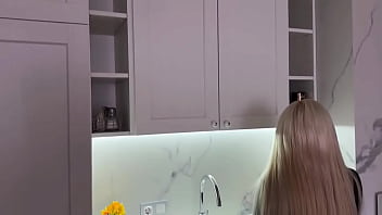 Hot Blonde In Black Stockings Craves Wild Sex With Russian Couple