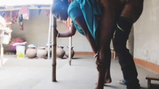 Standing Screw: Husband Pounds Wife Against The Wall