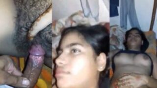 Cowok Desa Ngentot Cewek Kampung, Memek Berbulu Dibejekin Sampai Basah