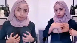 Hijab Ngegas Banget Pas Tokeknya Diremas, Nikmatnya Gila.